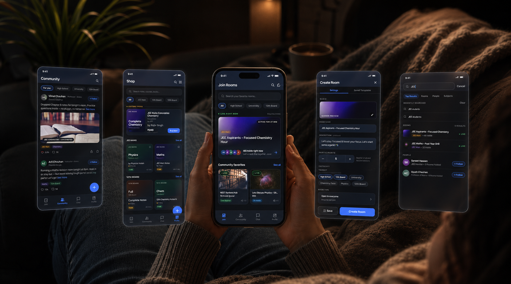 Nest app screens in context