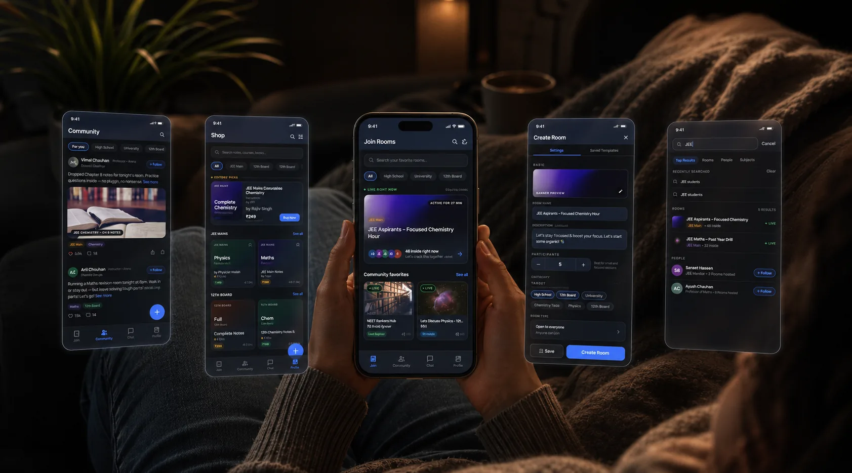 Nest app screens in context